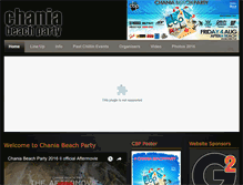 Tablet Screenshot of chaniabeachparty.com